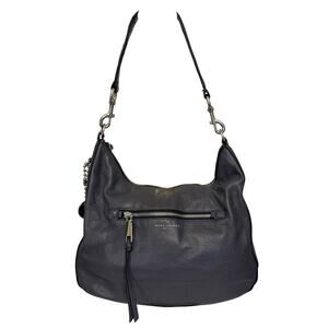 Marc Jacobs Womens Shoulder Hobo Bag Gray Leather Workwear FSE2186